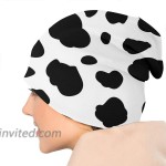 Gianlaima Cow Print Country Rustic Farmhouse Slouchy Beanies Knitted Hat Skull Cap for Men Women Headwear Sleep Cancer Chemo at Men’s Clothing store