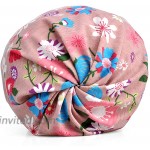 Glamorstar Printed Beanie Chemo Hat Slouchy Cotton Stretch Turban Scarf One Size Flowers Pink at Women’s Clothing store