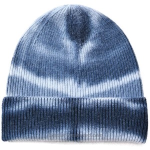 jaxmonoy Womans Tie Dye Print Knit Hats and Beanie for Women Winter Men Unisex Wool Warm Cable Knitted Skullies Beanies Hat-Tie Dye Dark Blue at  Women’s Clothing store