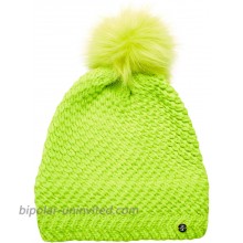 Khombu Women's Winter Hat - Fleece Lined Beanie with Big Pom Pom Lime Green Size 1 Size at  Women’s Clothing store