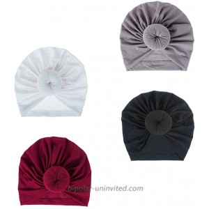LHTHZHY Women Headwrap Pre-Tied Bonnet Turban Knot Beanie Cap Hat one Size C-White&red&Gray&black-4pcs at  Women’s Clothing store