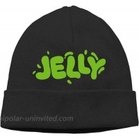 Mipruct Jelly Green Merch Beanie Cap Skull Knitting Hat Warm Winter Hedging Men Women Black Thin at  Men’s Clothing store