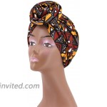 Multifit Women’s African Turban Flower Knot Headwarp Beanie Pre-Tied Bonnet Chemo Cap Hair Loss Hat at Women’s Clothing store