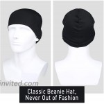 QINGLONGLIN Skull Cap for Men Women Sweat Wicking Helmet Liner Winter Running Slouchy Beanie Black at Men’s Clothing store