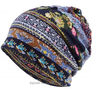 Quanhaigou Slouchy Beanie Hats Baggy Chemo Cap Scarf for Women Men Sport Casual Yoga Headwear Floral Prints Snood Hat at  Men’s Clothing store