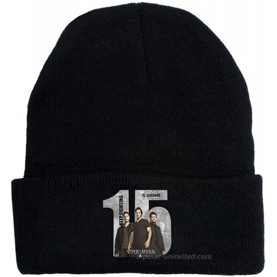 QUEBEAR 15 Years of Supernatural Knitted hat Winter Warm Cover hat for Men and Women Black at  Men’s Clothing store