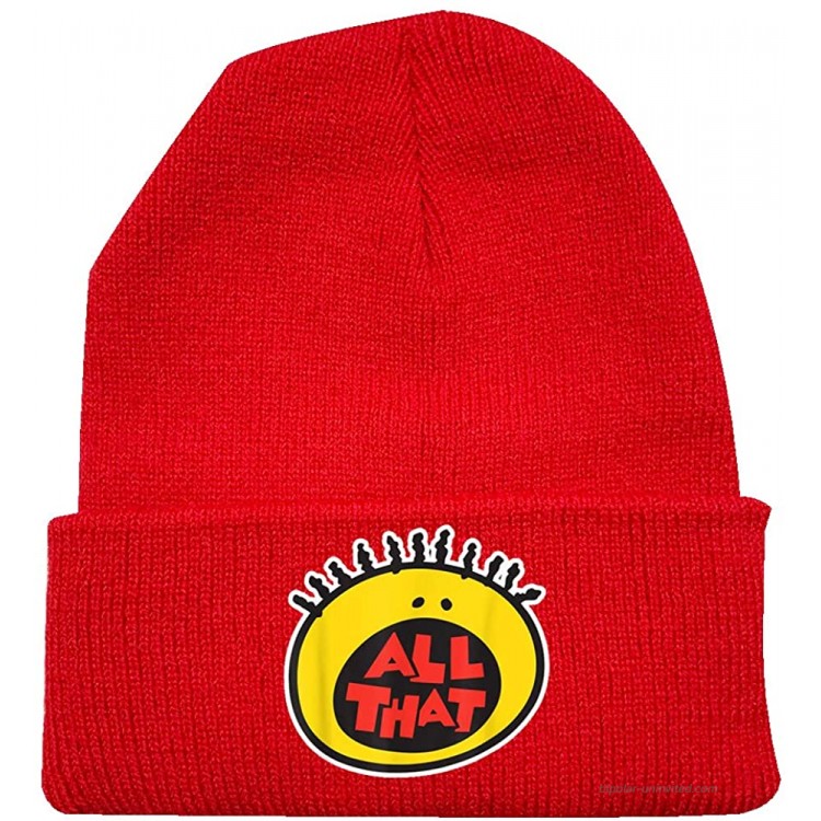 Rewind All That Beanie Caps Skull Cap Knitting Hat Warm Winter Hedging Cap for Men Women Red Thin at Men’s Clothing store