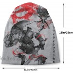 Slouchy Knit Beanie for Men & Women - Winter Toboggan Hats for Cold Weather Twilight Wolf Japan Legend of Zelda Beanie Cap Black at Men’s Clothing store