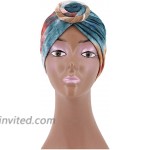 Surkat Tie Dye Turban Cap Pleated Twist Beanie Hairwrap Headwear for Women at Women’s Clothing store
