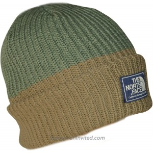 The North Face Colorblock Beanie Hat Green Thyme at  Men’s Clothing store