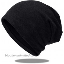TRIWONDER Beanie Hat Winter Slouchy Beanie Hats Soft Thick Warm Hats for Men Women Black