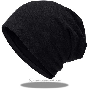 TRIWONDER Beanie Hat Winter Slouchy Beanie Hats Soft Thick Warm Hats for Men Women Black