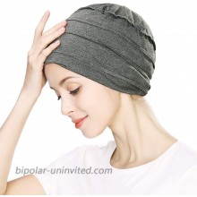 Womens Head Wrap Cover Scarves Cancer Beanie Hat for Chemo Patient Sleep Cap Turban Surgical Hair Jersey Casual Gray at  Women’s Clothing store