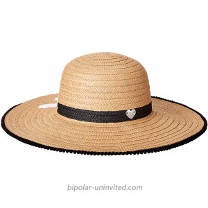 Betsey Johnson Women's Sun Hat Tan One Size at  Women’s Clothing store