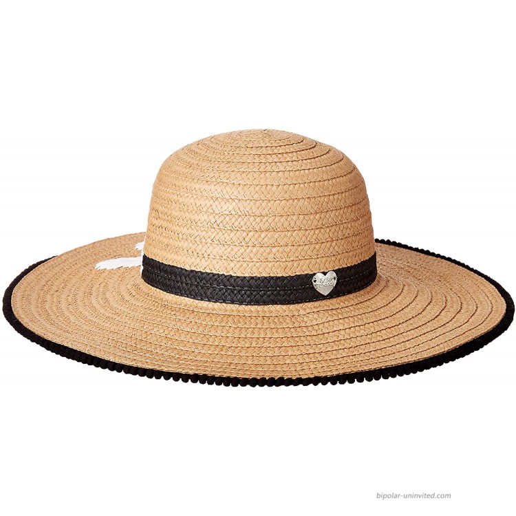 Betsey Johnson Women's Sun Hat Tan One Size at Women’s Clothing store