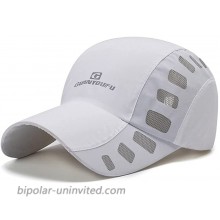 Clape Sports Hat Cap Lightweight Quick Drying Summer Sun Caps Breathable Outdoor Baseball Hat CP23-White at  Men’s Clothing store