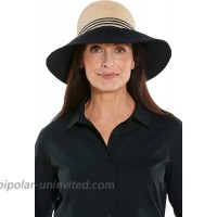 Coolibar UPF 50+ Women's Candice Cloche - Sun Protective One Size- Natural Black Multi at  Women’s Clothing store
