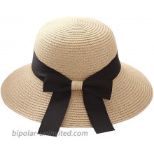 Ever Fairy Women's Wide Brimity Easy to Carry Straw Beach Sun Hat Beige at  Women’s Clothing store