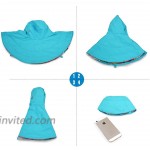 FakeFace Women's Anti-UV Sun Protective Wide Brim Reversible Sun Hat Floppy Fold Beach Hat Cap UPF 50 Blue One Size at Women’s Clothing store