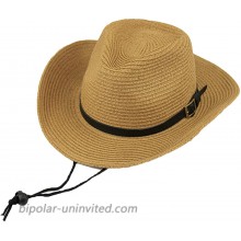 Flygo Women's Wide Brim Floppy Summer Sun Hat UPF 50+ Beach Staw Hat One Size Khaki at  Women’s Clothing store