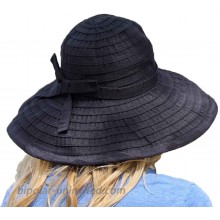 Ginger Women's Wide-Brim Sun Travel Hat Large Black Packable Lightweight Foldable Crushable Adjustable UPF 50 Sun Hat For Large Heads From Sungrubbies at  Women’s Clothing store