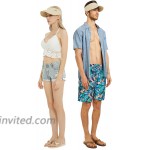 IKEPOD UPF 50 Paper Braid Visor Hat - Brim Roll-up Foldable Adjustable Summer Sun Cap for Women Men One Size at Women’s Clothing store
