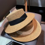 JOLLQUE Straw Hats for Women Panama Hat Fedora Summer Beach Sun Hat Cream