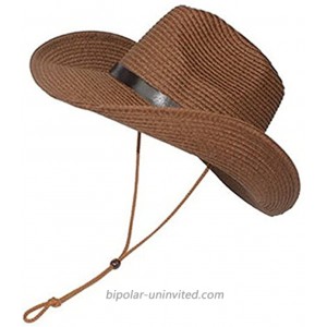 LUOEM Cowboy Sun Hat Wide Brim Hat Summer Beach Straw Cap Foldable Caps Coffee 11.81 11.81 7.09 inch at  Women’s Clothing store