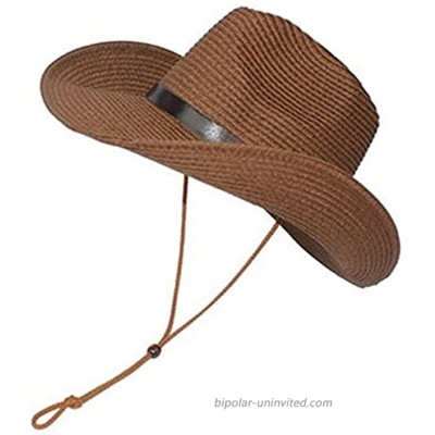 LUOEM Cowboy Sun Hat Wide Brim Hat Summer Beach Straw Cap Foldable Caps Coffee 11.81 11.81 7.09 inch at  Women’s Clothing store