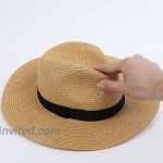 Neeyoo Straw Hat Womens Beach Hats Foldable Roll up Summer Sun Hat Summer UV Hat with UPF 50+ Protection for Girls and Ladies for Womens Vacation or Travel Brown at Women’s Clothing store