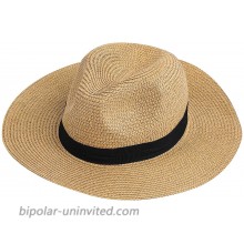 Neeyoo Straw Hat Womens Beach Hats Foldable Roll up Summer Sun Hat Summer UV Hat with UPF 50+ Protection for Girls and Ladies for Womens Vacation or Travel Brown at  Women’s Clothing store