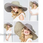 Packable Reversible Large Brim Floppy Sun Hat UPF 50 Sun Protection Travel Beach Hat at Women’s Clothing store