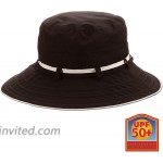Panama Jack Women's Bucket Sun Hat - Packable Lightweight Nylon UPF SPF 50+ Sun Protection 3 Wide Big Brim Black at Women’s Clothing store