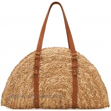 San Diego Hat Company Women's Woven Straw Crescent Shaped Bag Natural One Size at  Women’s Clothing store