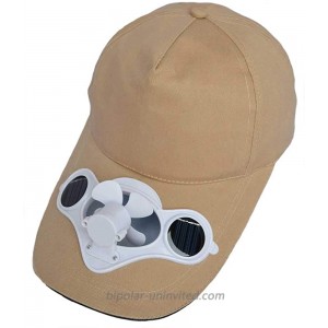 Solaration 7001 Beige Fan Baseball Golf Hat Creating Breezes to Cool Your Face in Hot Sun at  Women’s Clothing store