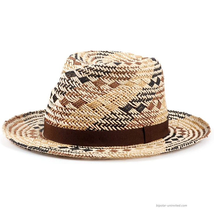Straw Hat Panama Hats Sun Straw Fedora Summer Beach Hat Fine Braid UPF for Women and Men