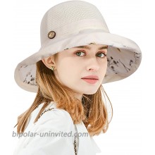 Sumolux Sun Hats Beach Hats for Women New Trend Summer UPF 50+ UV Wide Brim Summer Travel Hat Beige at  Women’s Clothing store