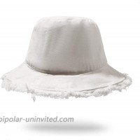 Sun Hats for Women Outdoor Fishing Wide Brim Hat Bucket Hat Summer Vacation Beach UV Hat Travel White at  Women’s Clothing store