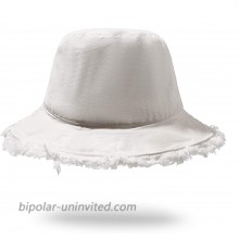 Sun Hats for Women Outdoor Fishing Wide Brim Hat Bucket Hat Summer Vacation Beach UV Hat Travel White at  Women’s Clothing store