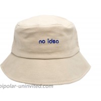 surell - No Idea Summer Sunhat Beach Trendy Bucket Hat - Soft Cotton Sun Protector - Funny Sunny Beach Gift Tan at  Women’s Clothing store