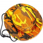 Unisex 100% Cotton Camo Bucket Hat Fishing Hunting Camping Safari Boonie Sun Summer at Women’s Clothing store