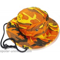 Unisex 100% Cotton Camo Bucket Hat Fishing Hunting Camping Safari Boonie Sun Summer at  Women’s Clothing store