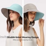 VBIGER Women's Kentucky Derby Hat Large Brim Chiffon Lace Flounce Sun Hats Blue at Women’s Clothing store