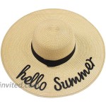 Women Straw Hat Beach Hat Sun Hat for Girls Summer Beach Hats for Women Girls Beach Holiday Outdoor Sports Khaki1 at Women’s Clothing store