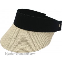Women Straw Sun Hat - Sun Visor Hats Wide Brim Beach Hat Foldable Fedora Hat Roll up Floppy Summer UV Hat Caps Beige at  Women’s Clothing store