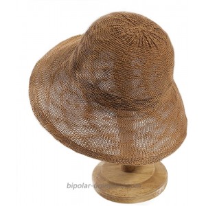 Women Sun Protection Floppy Hats Bucket Hat Wide Brim Packable Summer Beach Outdoor UPF 50+ Khaki 04