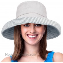 Womens Bucket Hat UV Sun Protection Lightweight Packable Summer Travel Beach Cap at  Women’s Clothing store