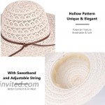 Womens Wide Brim Straw Hat Floppy Foldable Roll up Cap Beach Sun Hat UPF 50+ Beige1 at Women’s Clothing store