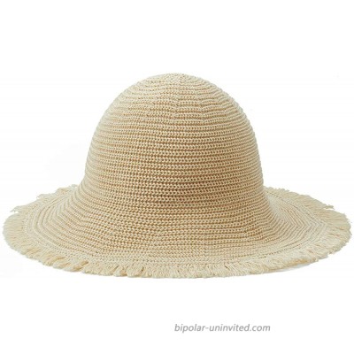 Womens Wide Brim Sun Hat with Wind Lanyard UPF Summer Straw Sun Hats for Women Beige at  Women’s Clothing store