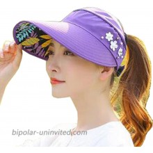 YEKEYI Sun Hats Women Summer Hat Outdoor UV Protection Wide Large Brim Cap Beach Visor Caps Foldable Nave Purple at  Women’s Clothing store